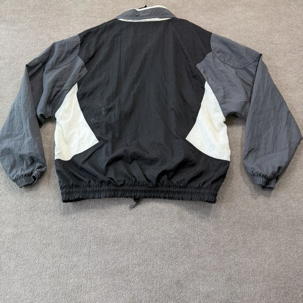 Vintage Nike Flight Windbreaker Track Jacket Men's Size Large Gray Black White